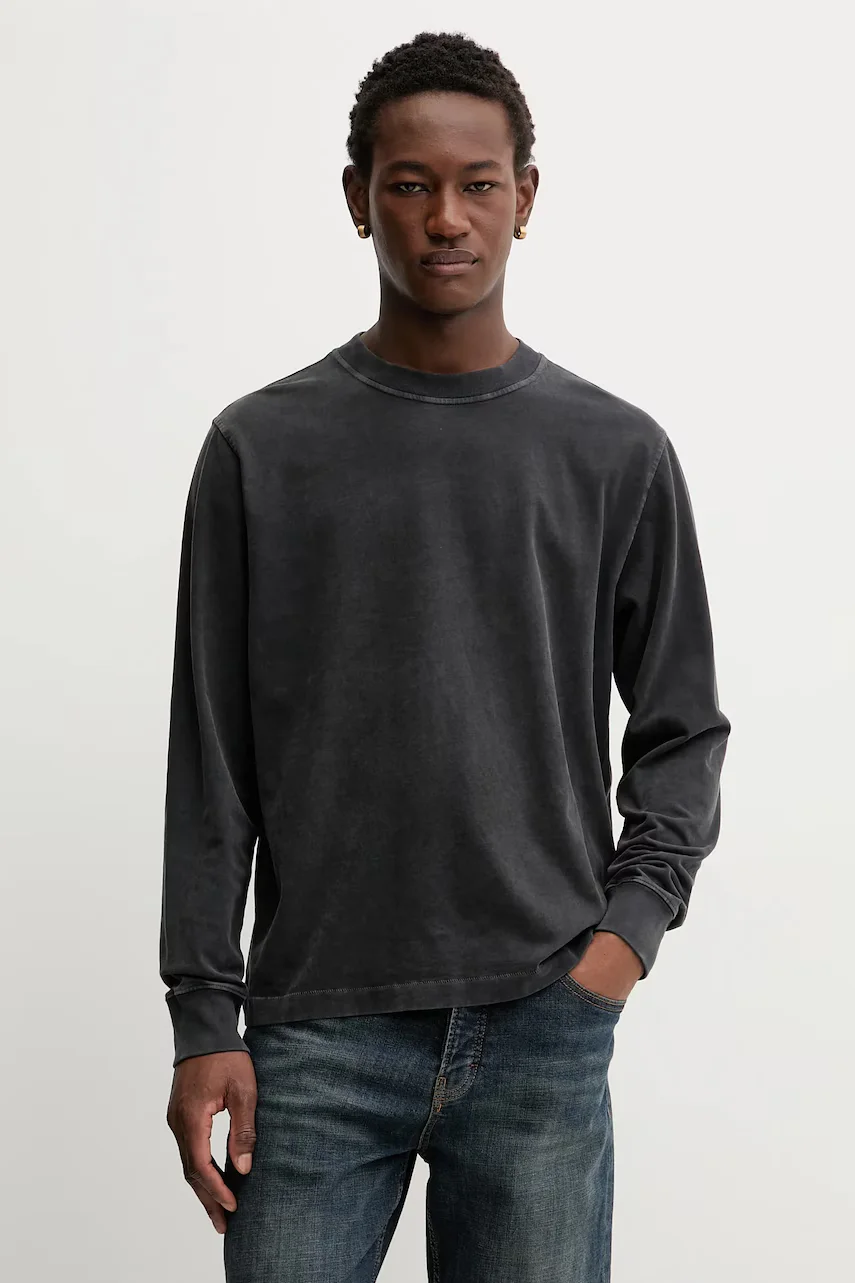 Abercrombie & Fitch Памучна блуза с дълги ръкави