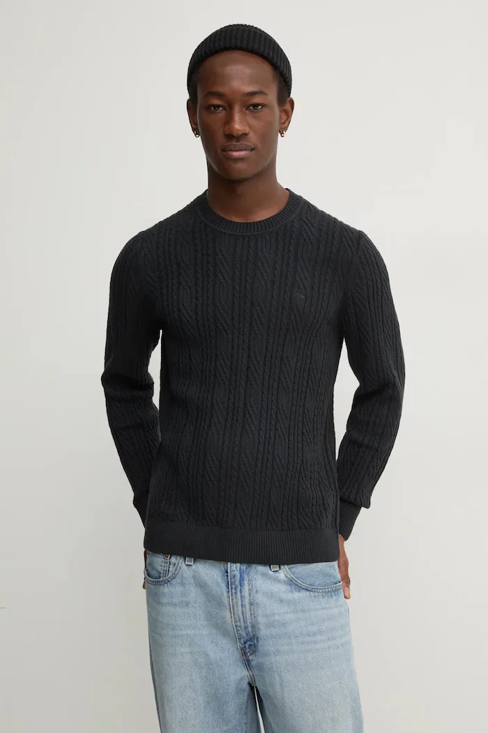 Abercrombie & Fitch Пуловер с вълна мъжки KI120-4197