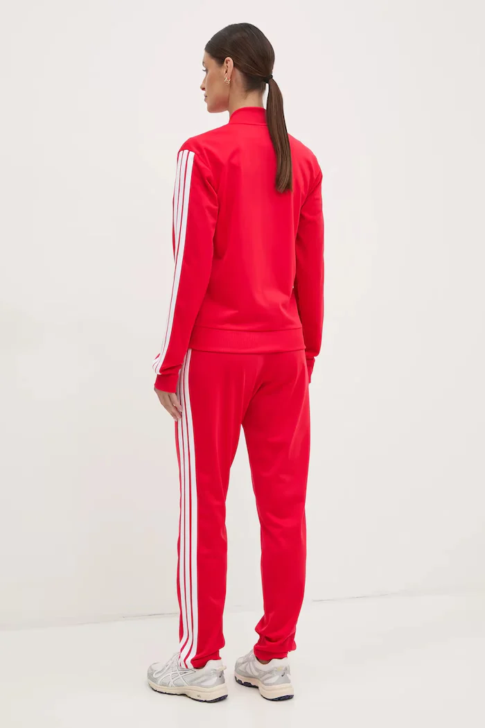adidas Анцуг 3-Stripes дамски в червено JD2684