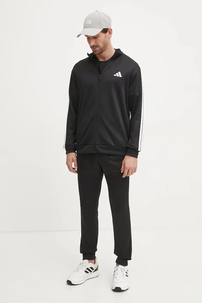 adidas Анцуг 3S FT TT TS мъжки в черно JC5375