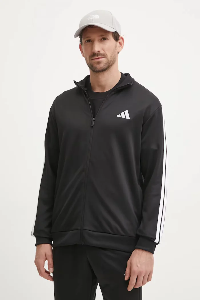 adidas Анцуг 3S FT TT TS мъжки в черно JC5375