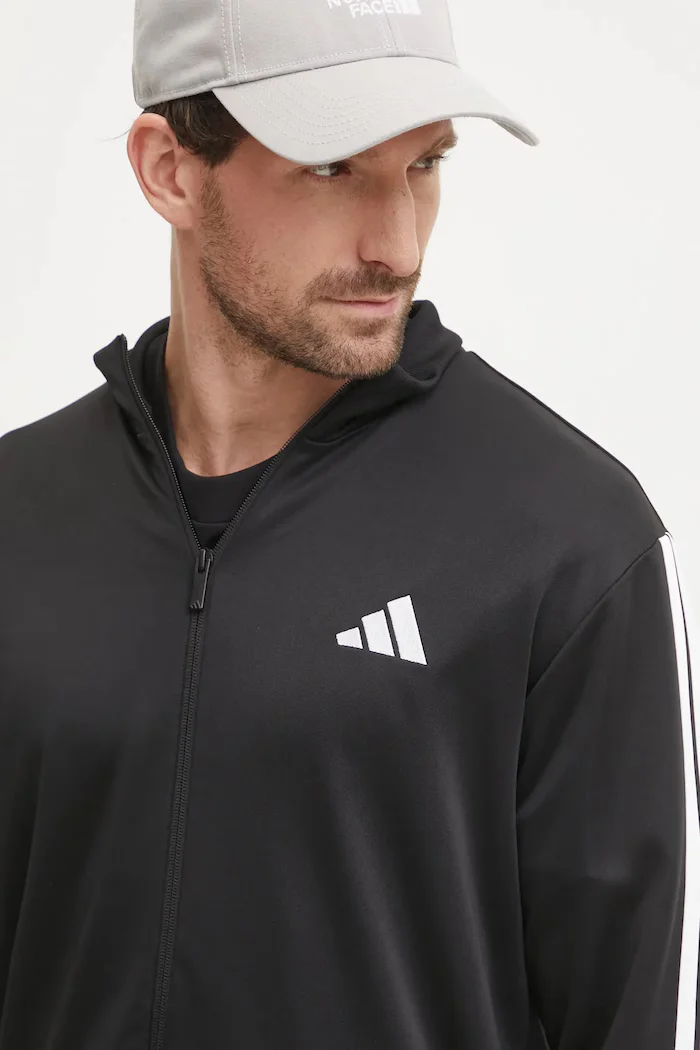 adidas Анцуг 3S FT TT TS мъжки в черно JC5375
