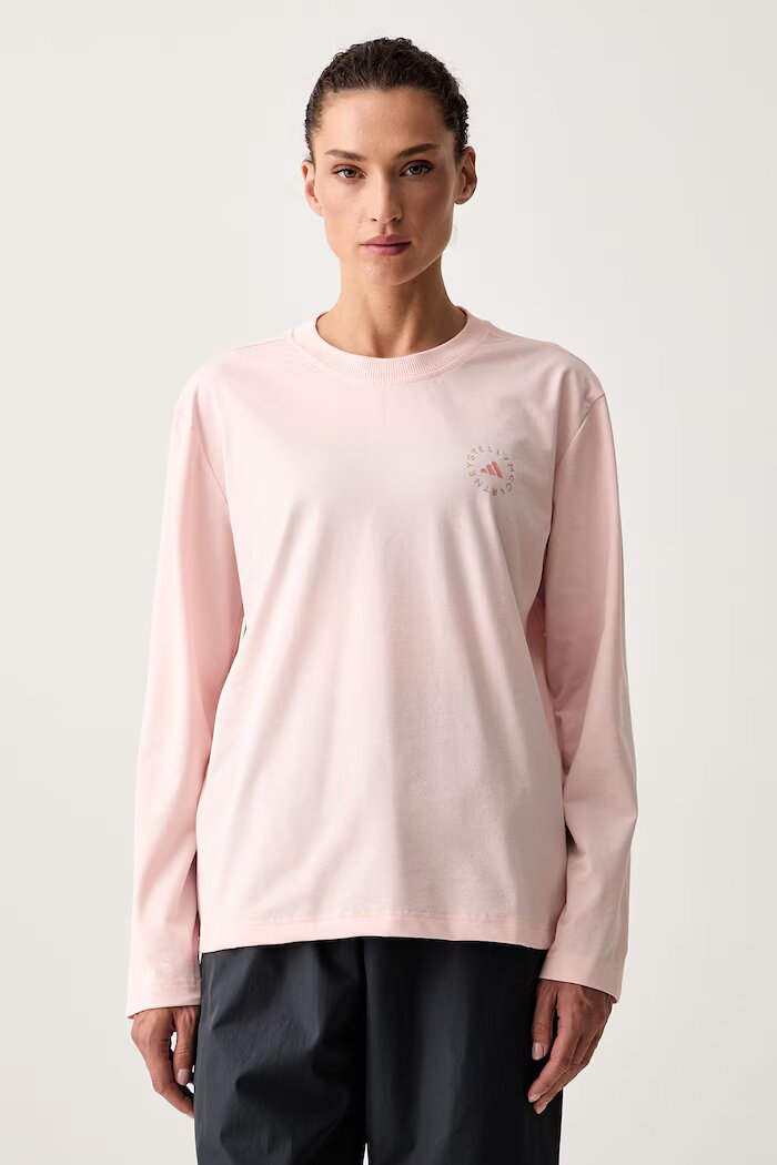 adidas by Stella McCartney блуза с дълги ръкави дамска розова KR6300