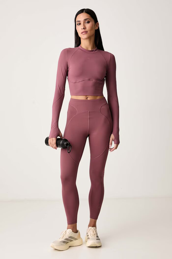 adidas by Stella McCartney блуза с дълги ръкави за трениране дамска розова KR3030