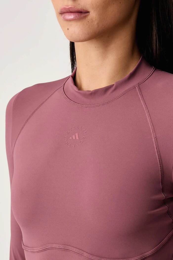 adidas by Stella McCartney блуза с дълги ръкави за трениране дамска розова KR3030