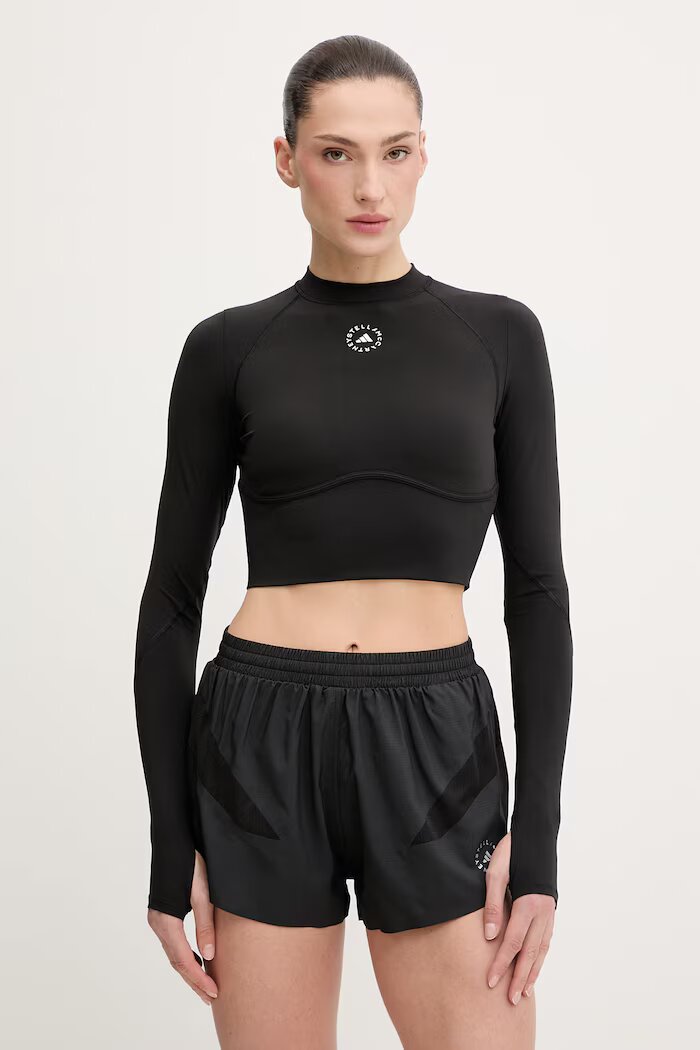 adidas by Stella McCartney Блуза с дълги ръкави за трениране в черно JW4566