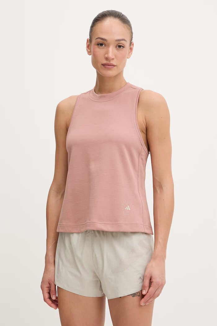 adidas by Stella McCartney дамски топ за трениране кафяв JZ0700