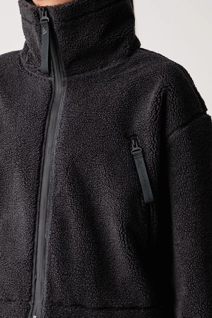 adidas by Stella McCartney преходно яке дамско от полар черно KR6226