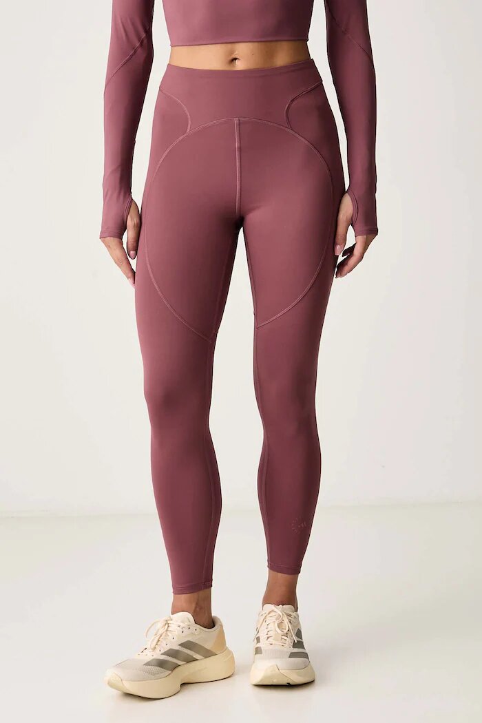 adidas by Stella McCartney спортен клин дамски розов с висока талия KR3035