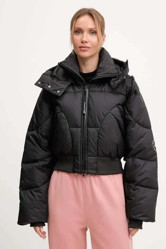 adidas by Stella McCartney Яке ASMC Crop в черно зимен модел JW2027
