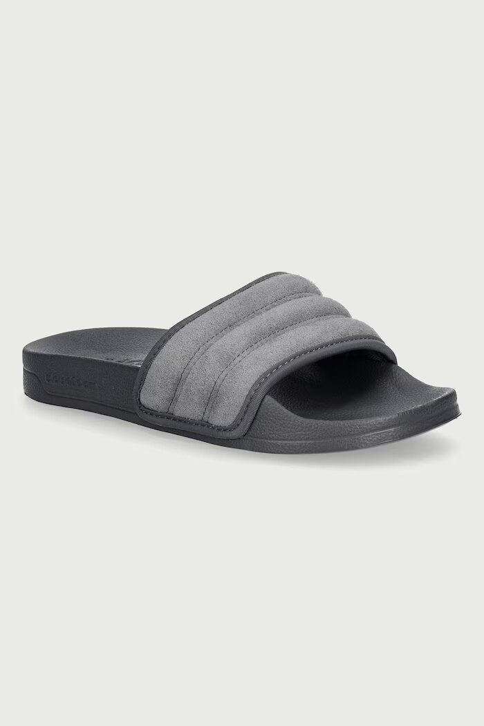 adidas чехли от велур Adilette Noshower сиви JS2853