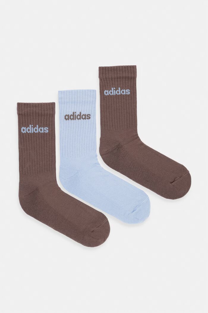 adidas чорапи с памук 3 броя кафяви KX1275