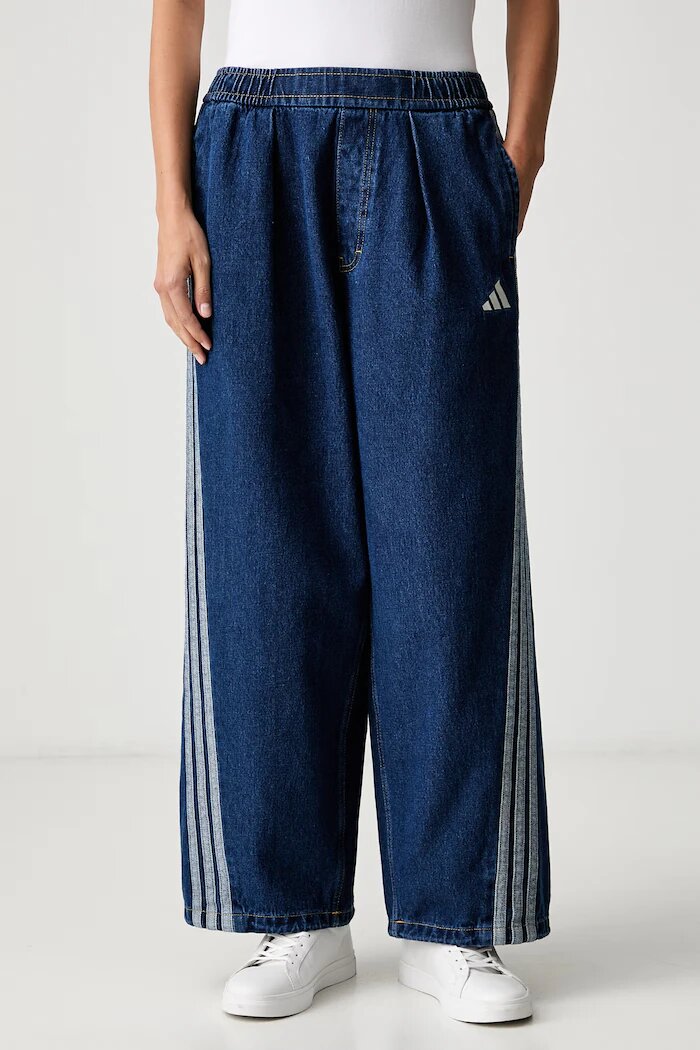 adidas дънки wide leg дамски Denim Pack сини KV0618