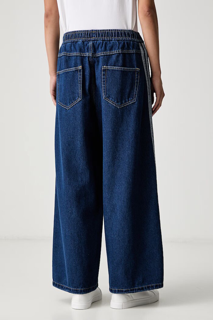 adidas дънки wide leg дамски Denim Pack сини KV0618