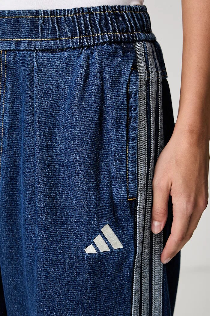 adidas дънки wide leg дамски Denim Pack сини KV0618