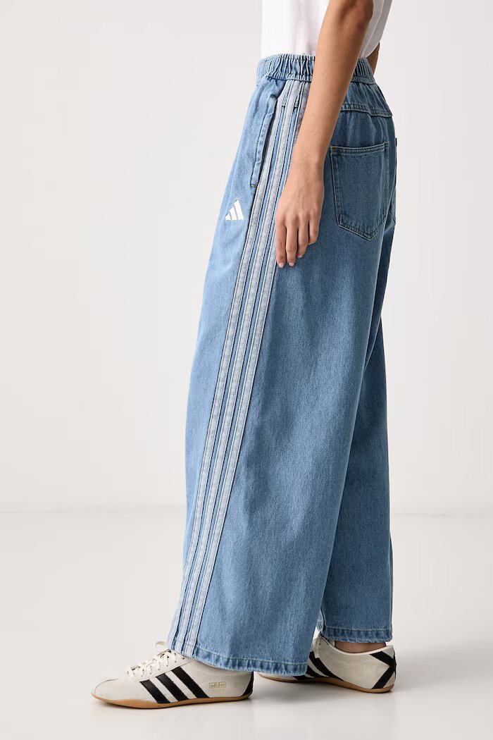 adidas дънки wide leg дамски Denim Pack сини KV0619