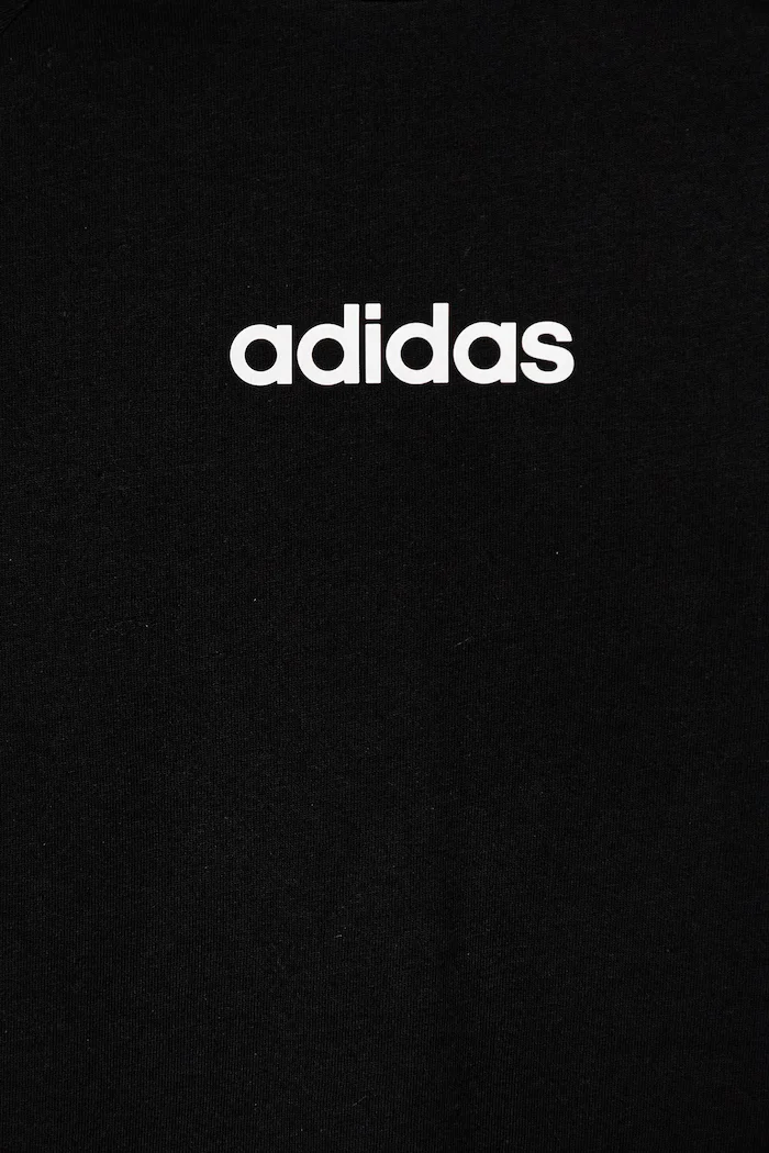 adidas Детска памучна тениска в черно с принт JC9753