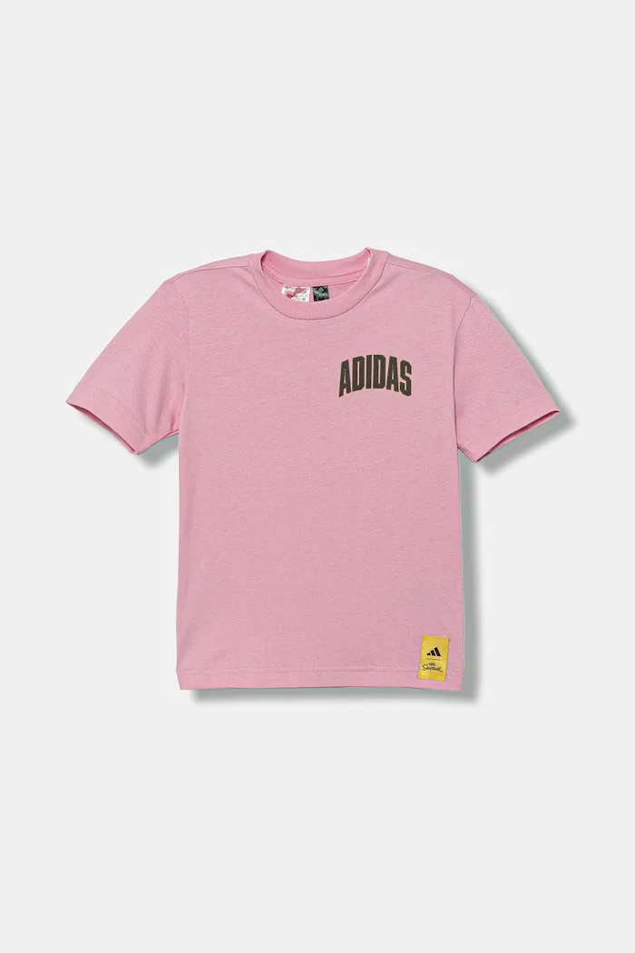 adidas Детска тениска в розово с принт JM0831