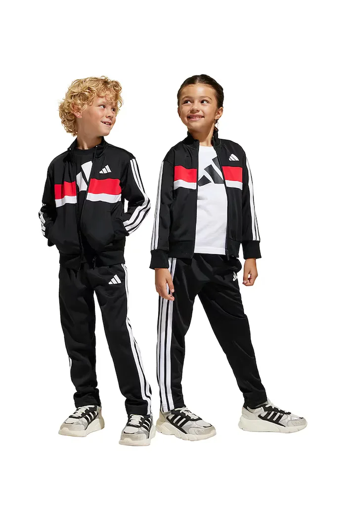 adidas Детски анцуг в черно JC7513