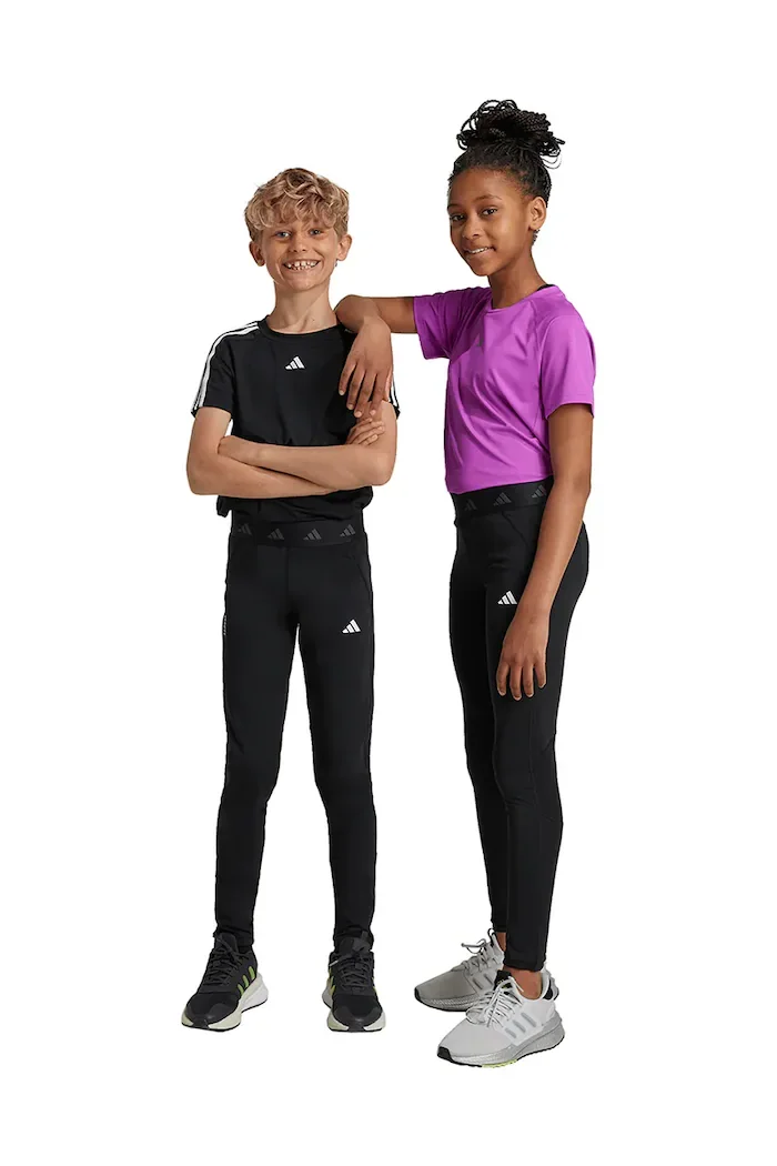 adidas Детски клин J TF TIGHTS в черно с изчистен дизайн JF3756