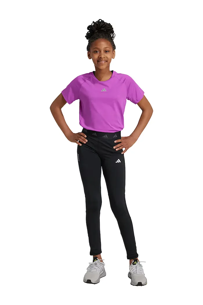 adidas Детски клин J TF TIGHTS в черно с изчистен дизайн JF3756