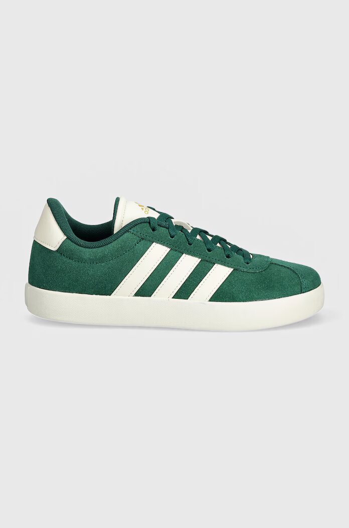 adidas Детски велурени маратонки VL COURT 3.0 в зелено ID6309