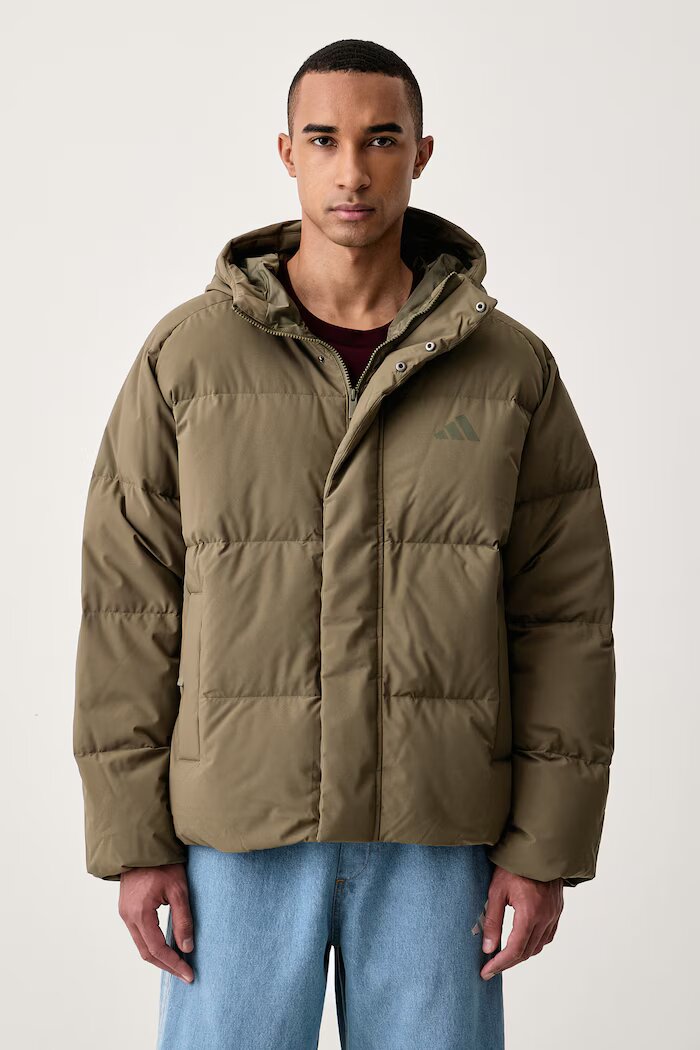 adidas капитонирано яке мъжко зелено KY3236