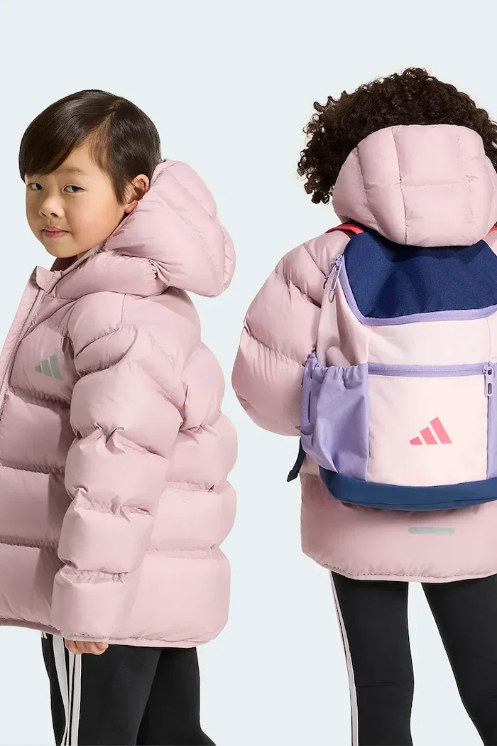 adidas капитонирано яке за деца розово KQ6191