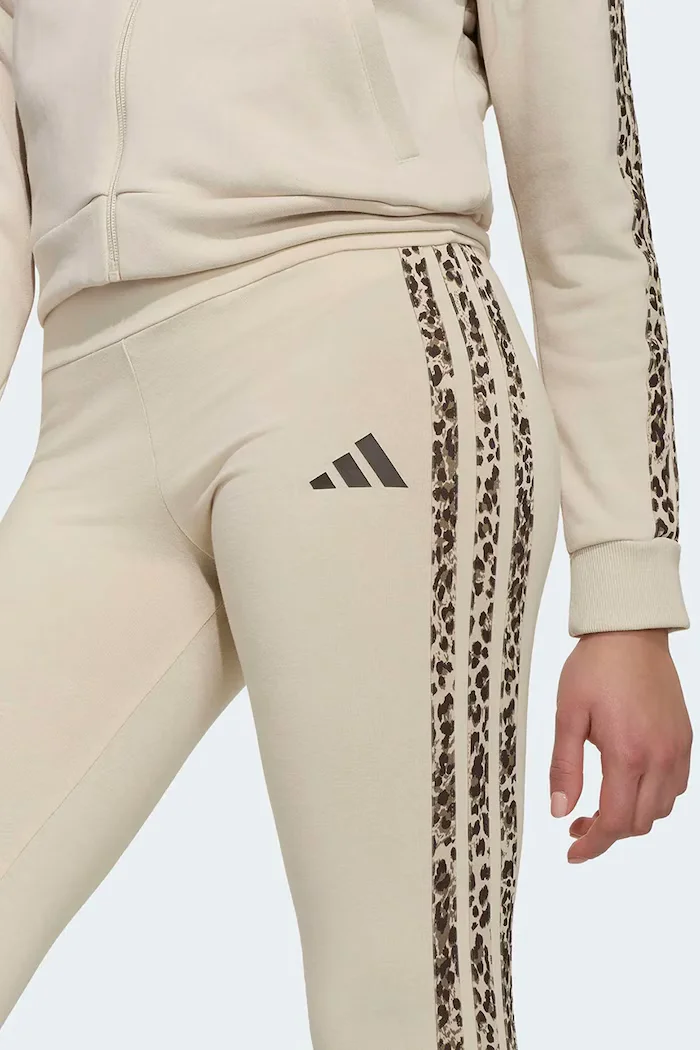 adidas клин за деца с памук бежов с висока талия KC7206