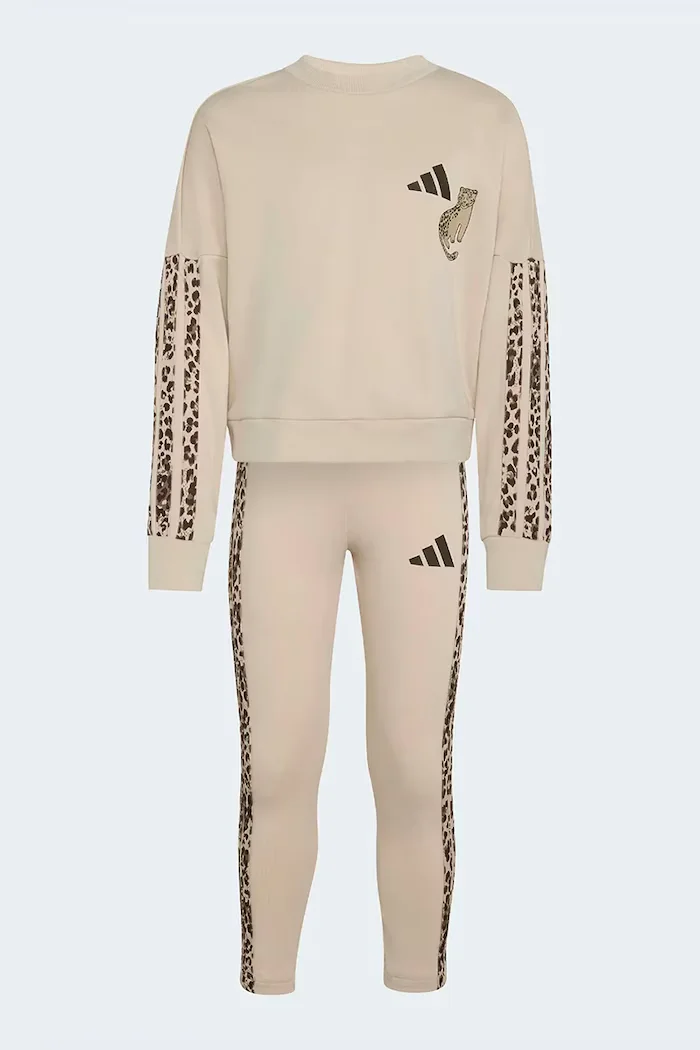 adidas комплект за деца с памук бежов KC7210