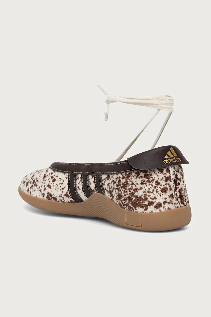 adidas Originals балеринки от кожа Taekwondo Mei Ballet бежови KI0402