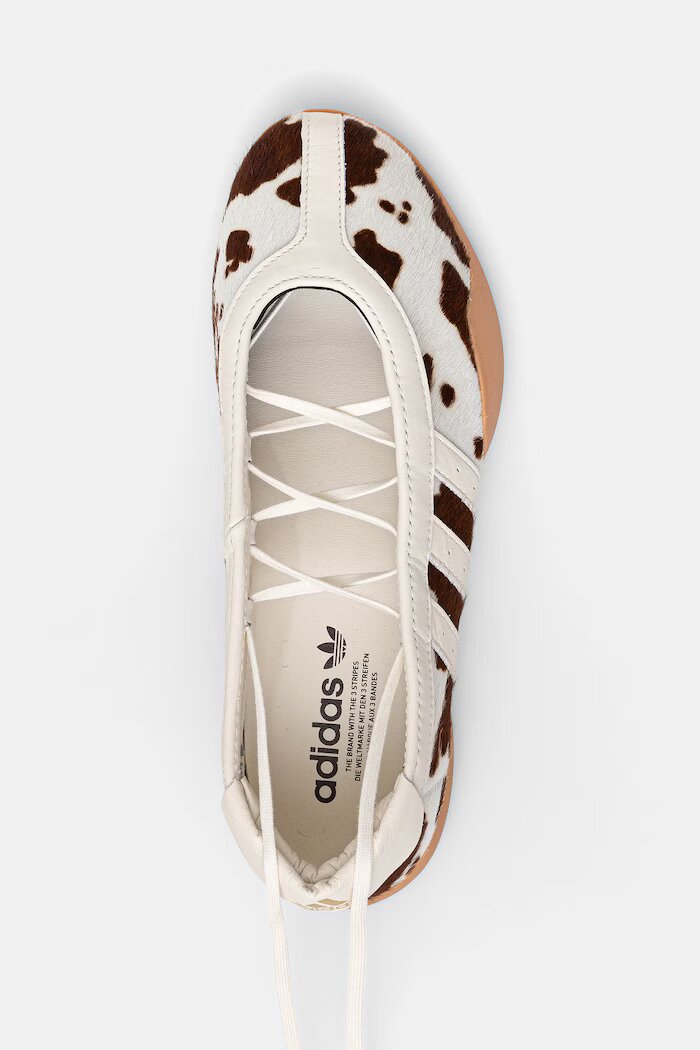 adidas Originals балеринки от кожа Taekwondo Mei бежови KJ0229