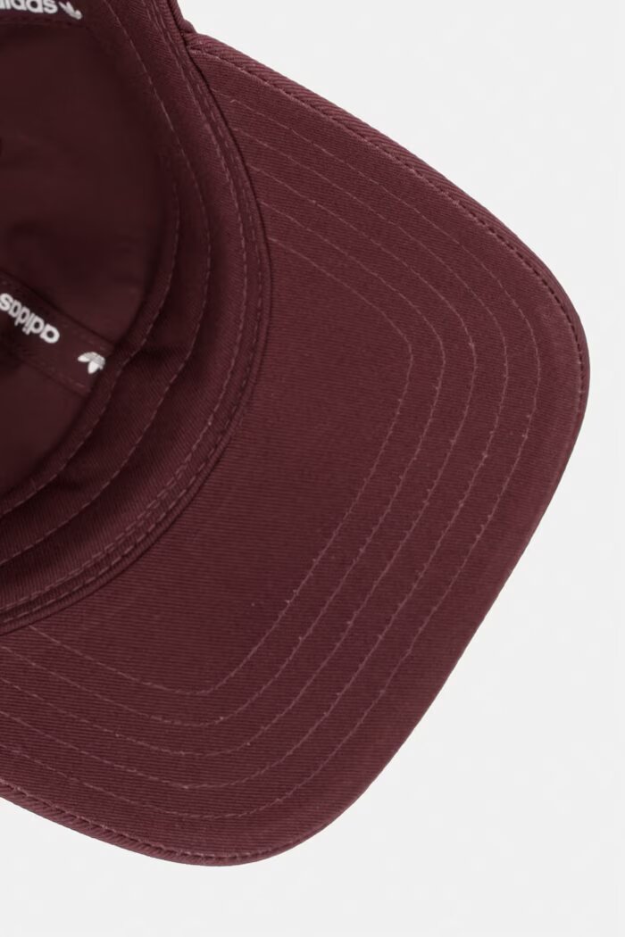 adidas Originals бейзболна шапка от памук Adicolor бордо KR1658