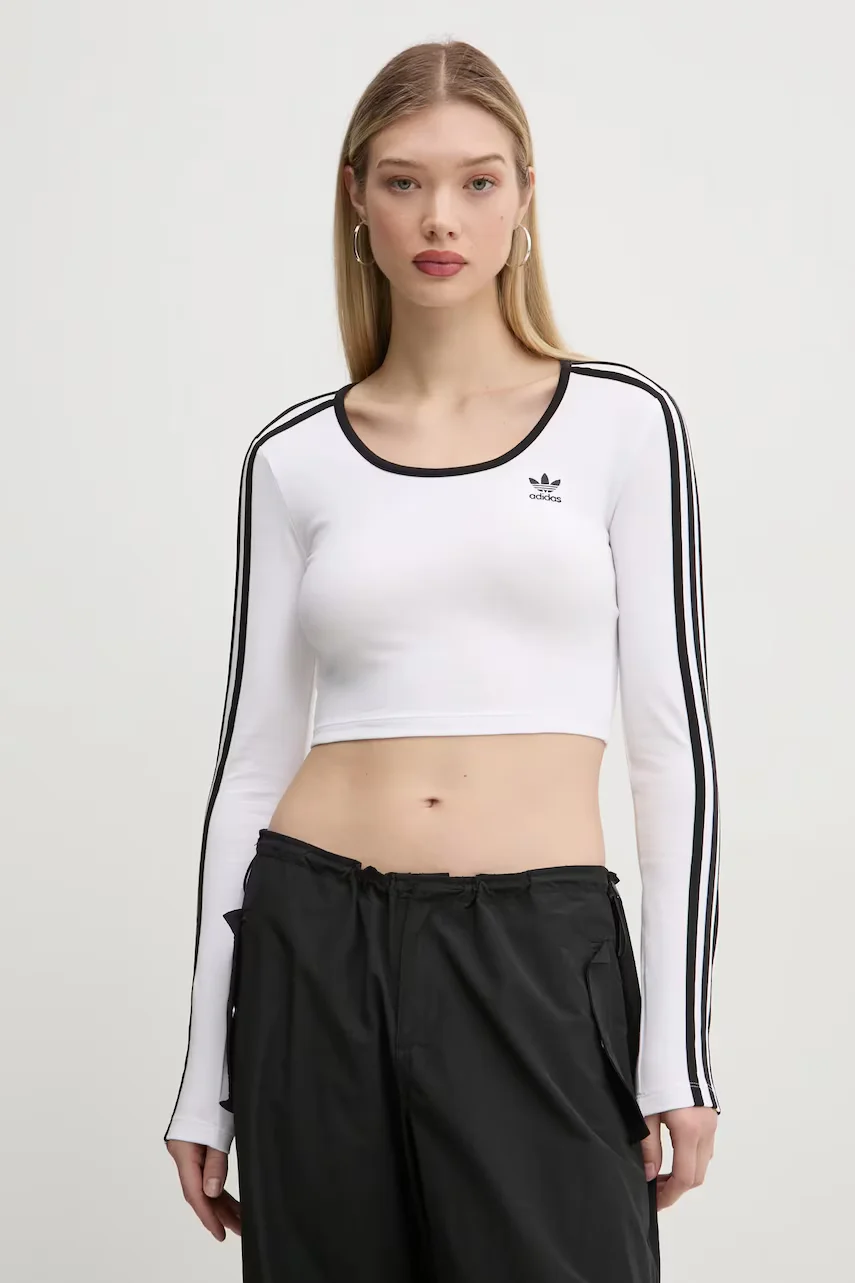 adidas Originals Блуза с дълги ръкави 3S LS CROP