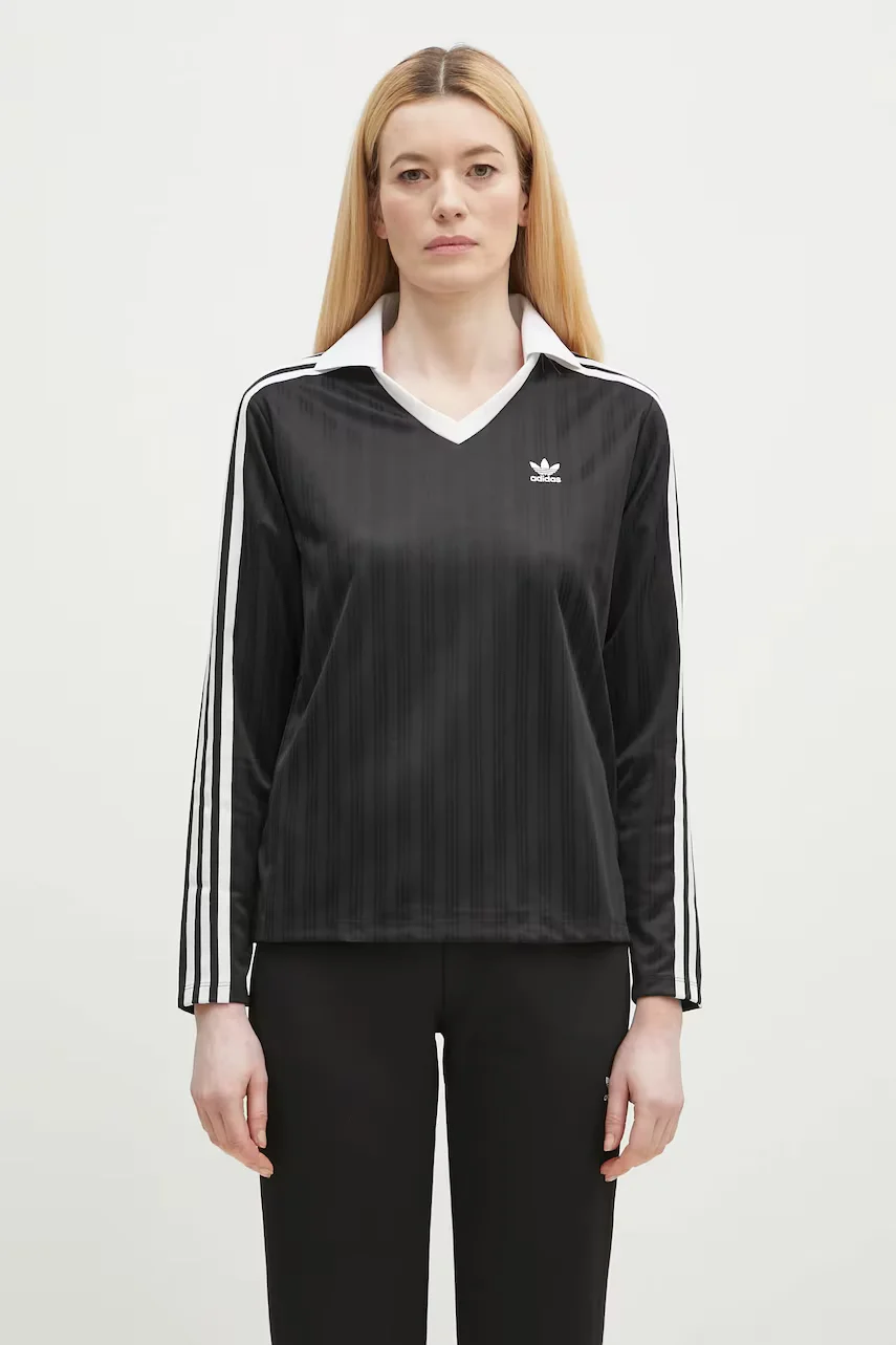 adidas Originals Блуза с дълги ръкави V-Neck Longsleeve Tee