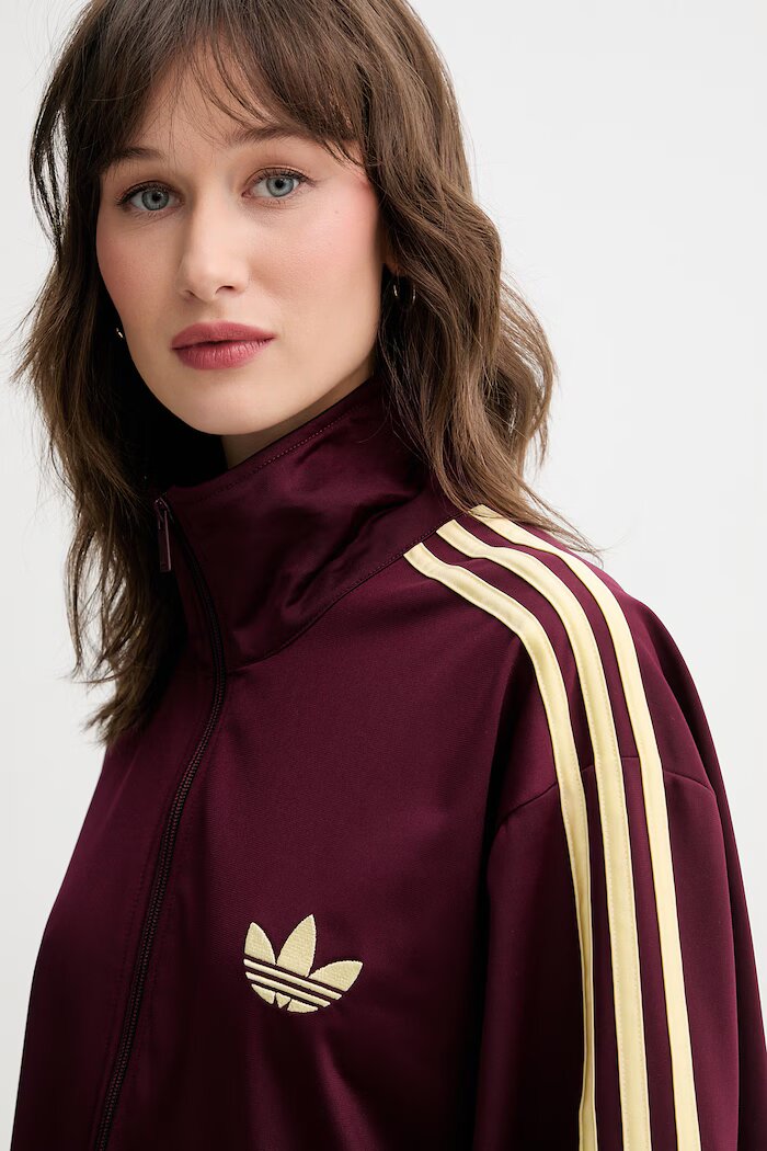 adidas Originals блуза с цип дамска бордова KT4609