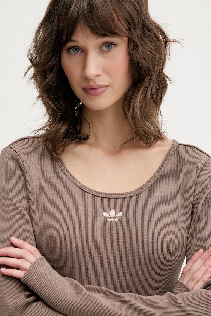 adidas Originals боди дамско с памук бежово KE1122