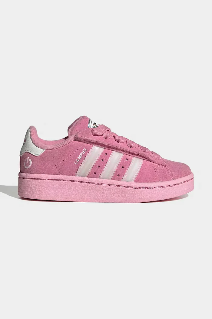 adidas Originals CAMPUS 00s LED LIGHTS маратонки за деца от велур розови KI9393