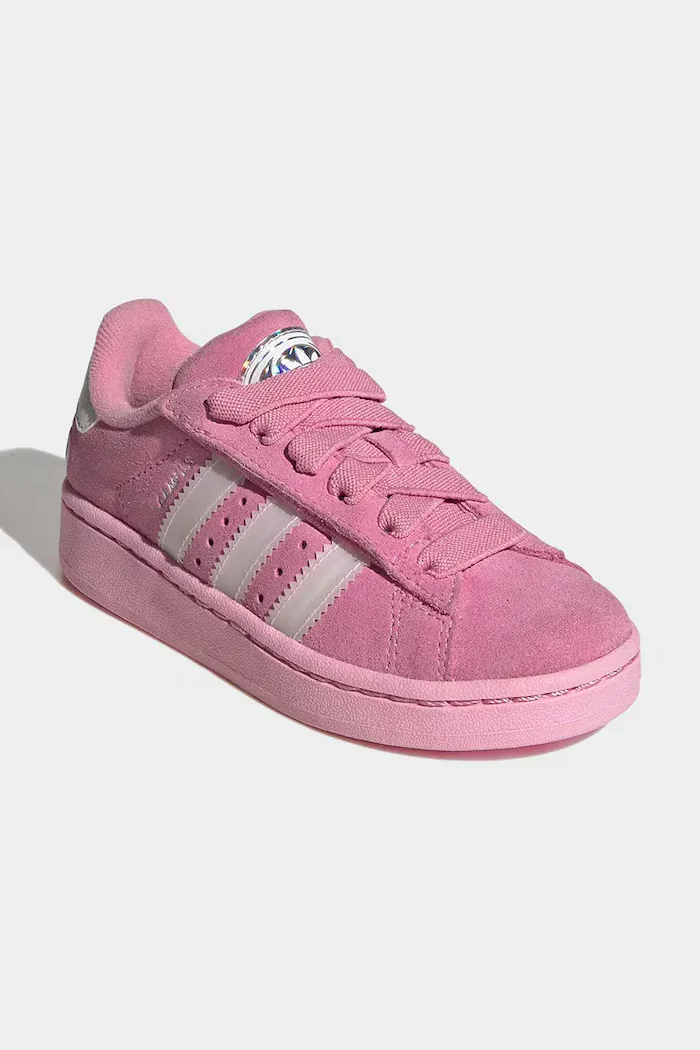 adidas Originals CAMPUS 00s LED LIGHTS маратонки за деца от велур розови KI9393