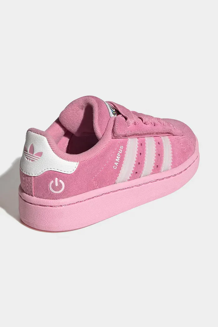 adidas Originals CAMPUS 00s LED LIGHTS маратонки за деца от велур розови KI9393