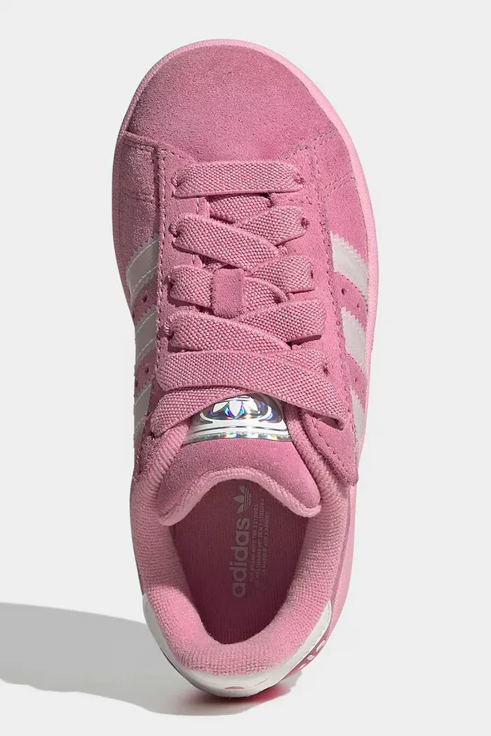 adidas Originals CAMPUS 00s LED LIGHTS маратонки за деца от велур розови KI9393
