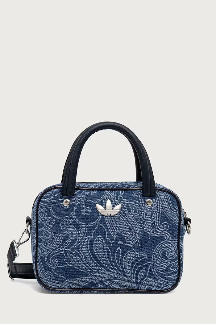 adidas Originals чанта crossbody дамска от деним Liberty London Square Bag синя KS6941