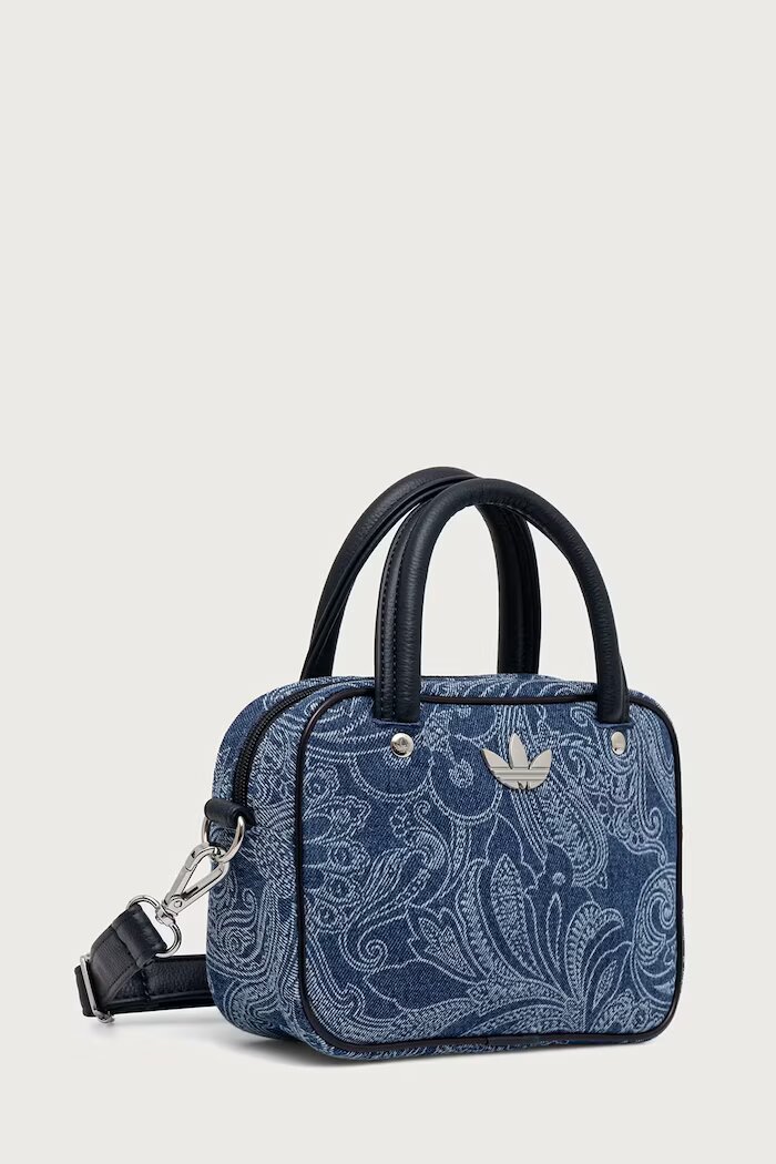 adidas Originals чанта crossbody дамска от деним Liberty London Square Bag синя KS6941