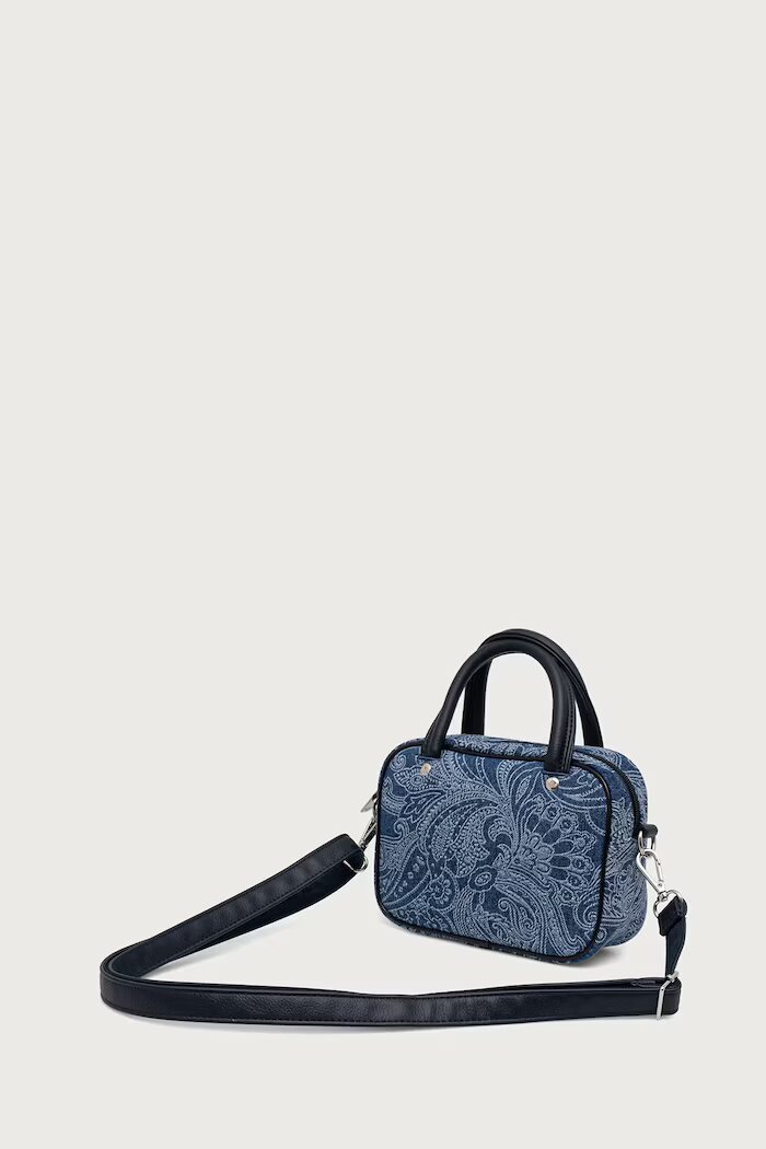 adidas Originals чанта crossbody дамска от деним Liberty London Square Bag синя KS6941