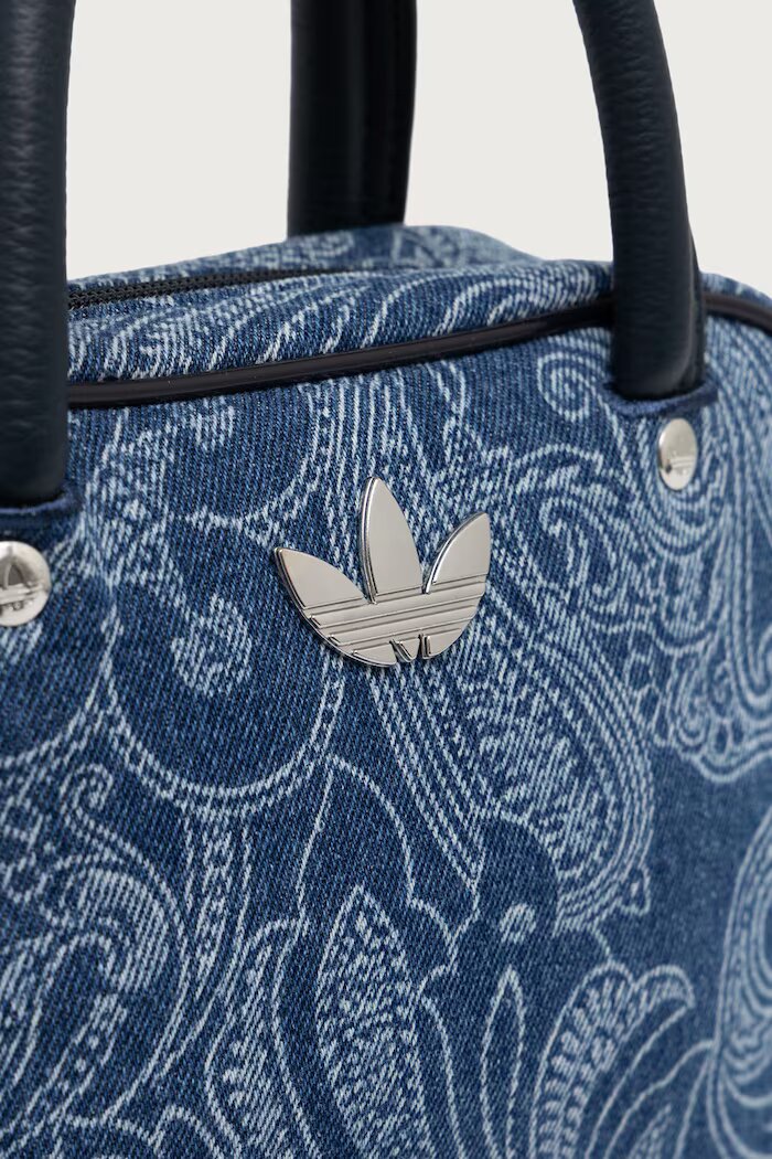 adidas Originals чанта crossbody дамска от деним Liberty London Square Bag синя KS6941