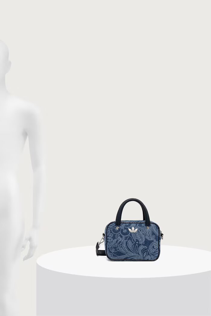 adidas Originals чанта crossbody дамска от деним Liberty London Square Bag синя KS6941