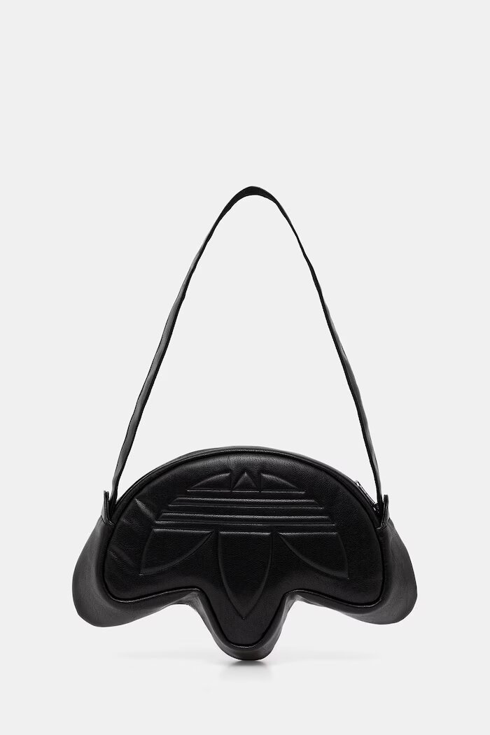 adidas Originals чанта дамска от имитация на кожа Trefoil черна KR1602