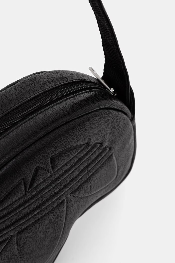 adidas Originals чанта дамска от имитация на кожа Trefoil черна KR1602