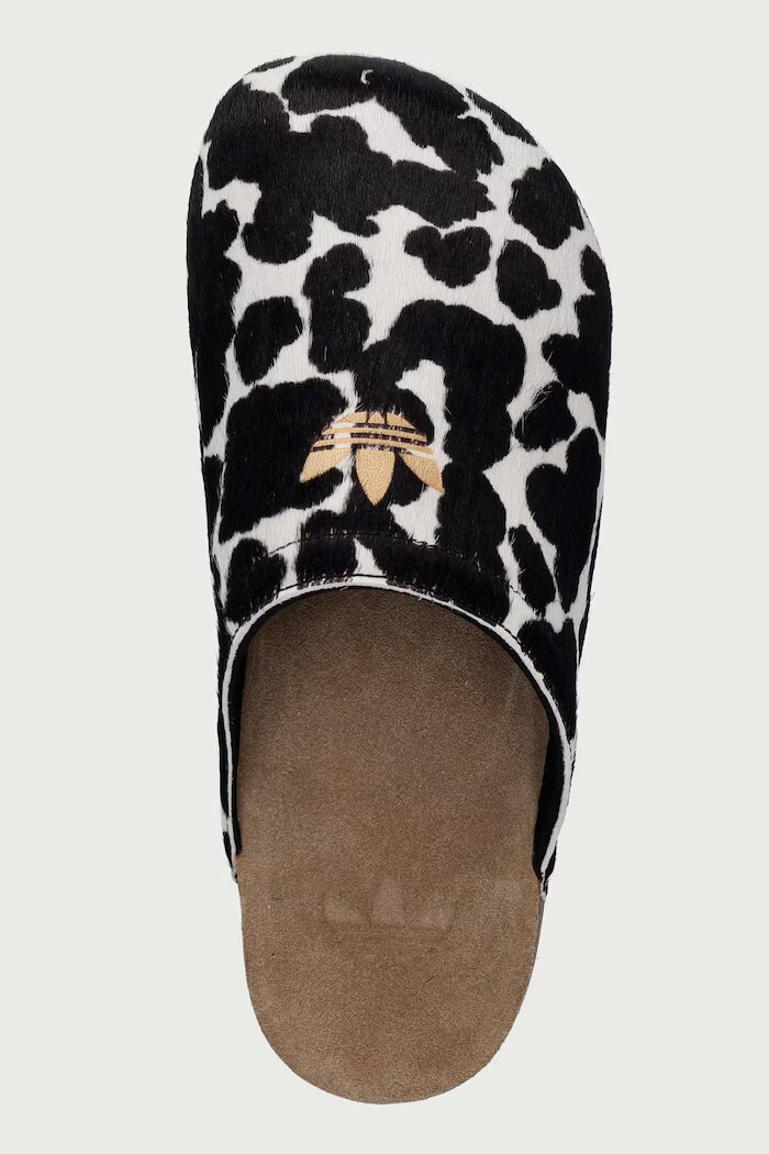 adidas Originals чехли сабо дамски от кожа Adimule черни KI0407