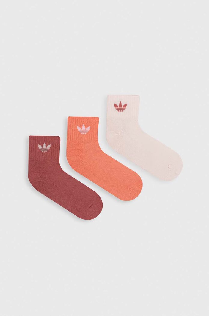 adidas Originals Чорапи (3 броя) 3-pack в розово IW9270